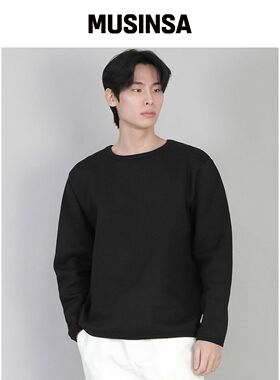 SAINTCREW 绒面纯色R领运动卫裤 PRR-870 VLACK韩国官网直邮进口
