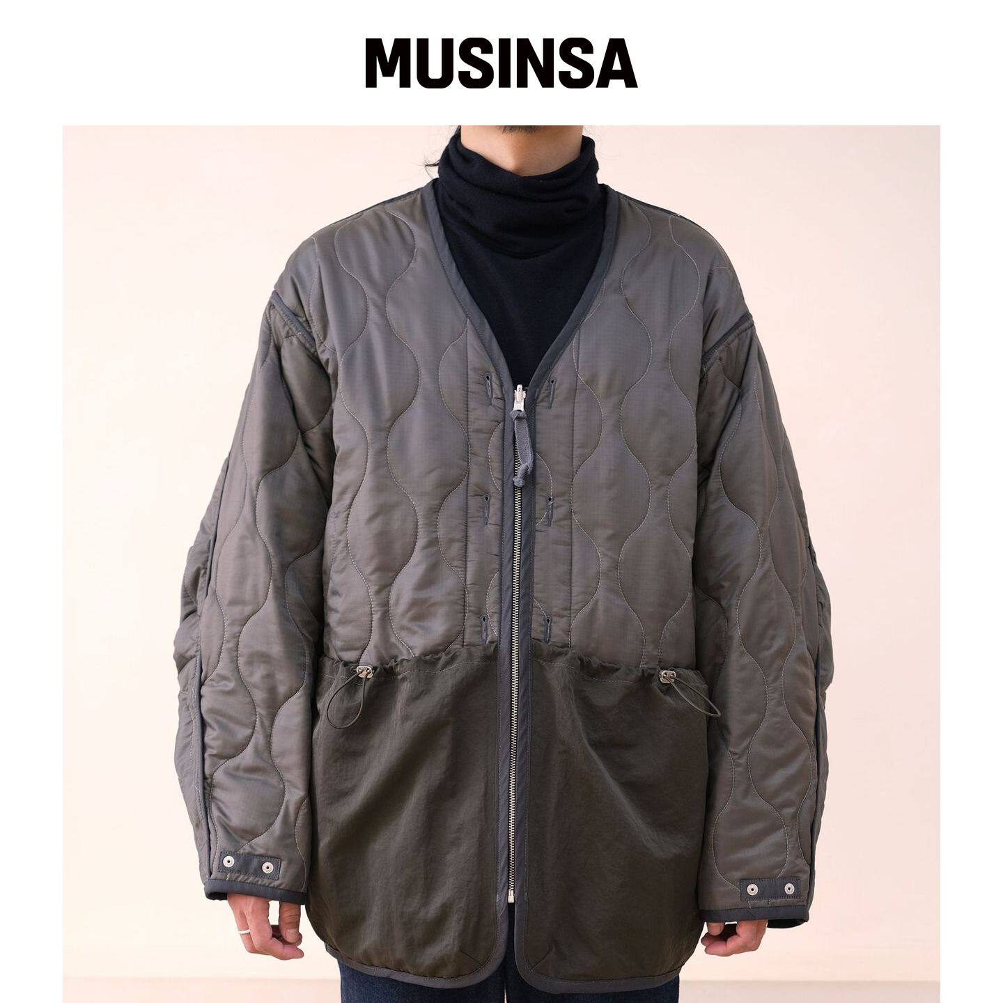 BONRROW 可逆衬里夹克_Ny/Ash MUSINSA韩国官网直邮进口