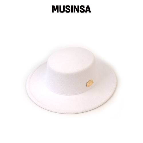 UNIVERSAL CHEMISTRY Poly White Flat Fedora  韩国官网直邮进口