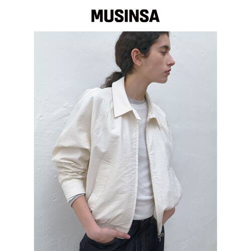 POSZER 落肩蓝色夹克 (OFF-WHITE)韩国官网直邮进口MUSINSA