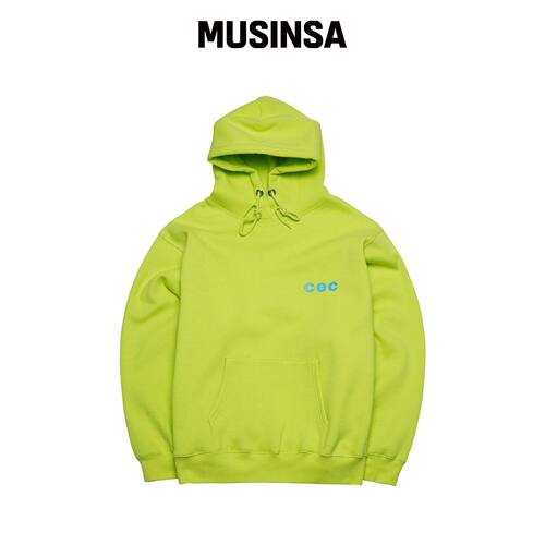 CHANCECHANCE CEC HOODIE（霓虹色/绒面） MUSIN韩国官网直邮进口