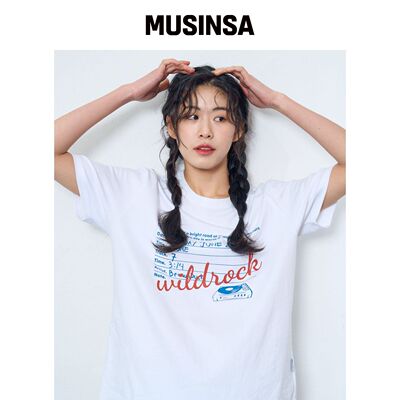 WILDROCK WHILE STUDIO 短袖T恤_白色 MUSINSA韩国官网直邮进口