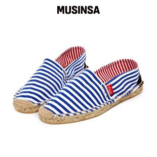 DRILLEYS Espadrille吊带鞋 皇家蓝宽条纹 MUSIN韩国官网直邮进口