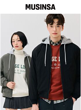 CHASECULT 公用羽绒飞行夹克-黑色韩国官网直邮进口