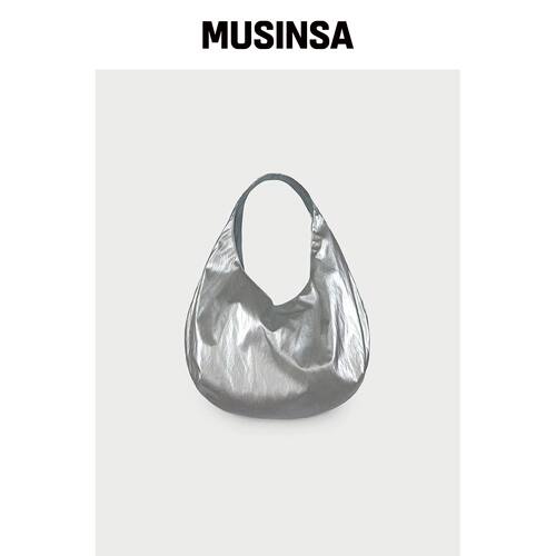 PICEA 鸡蛋锅 迷你包 _ 金属质感 [银色] MUSINS韩国官网直邮进口