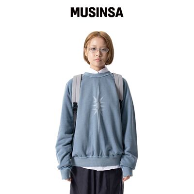 IUGAMAKARAS 土耳其蓝色染色卫衣 MUSINSA韩国官网直邮进口