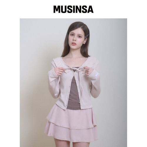 BELLIALEU FAIRY开衫粉色 MUSINSA韩国官网直邮进口