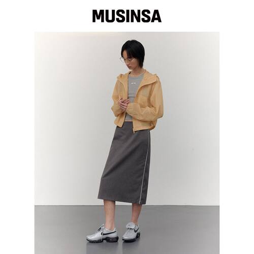 CITTA piping track line tailored skirt_CTS61韩国官网直邮进口