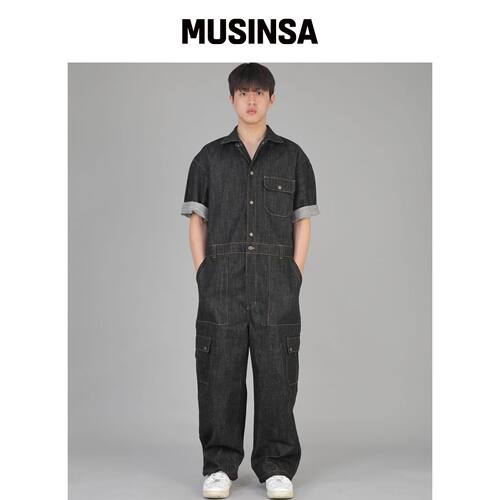 SAINTCREW Classic EX宽松版型短袖工装连体裤 C韩国官网直邮进口