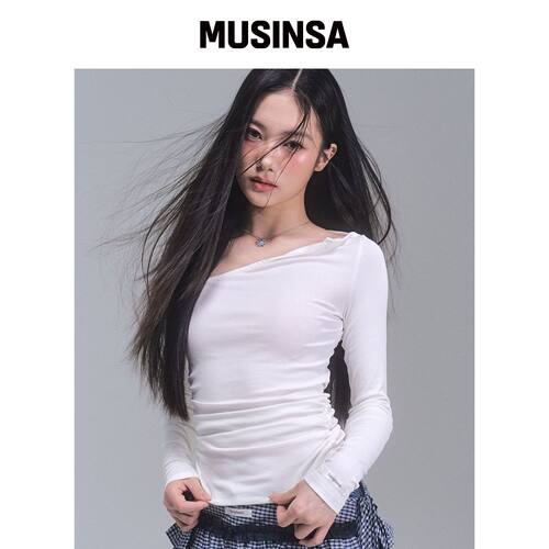 ZEROPLANET 克洛伊不对称袖上衣 [WHITE] MUSINS韩国官网直邮进口