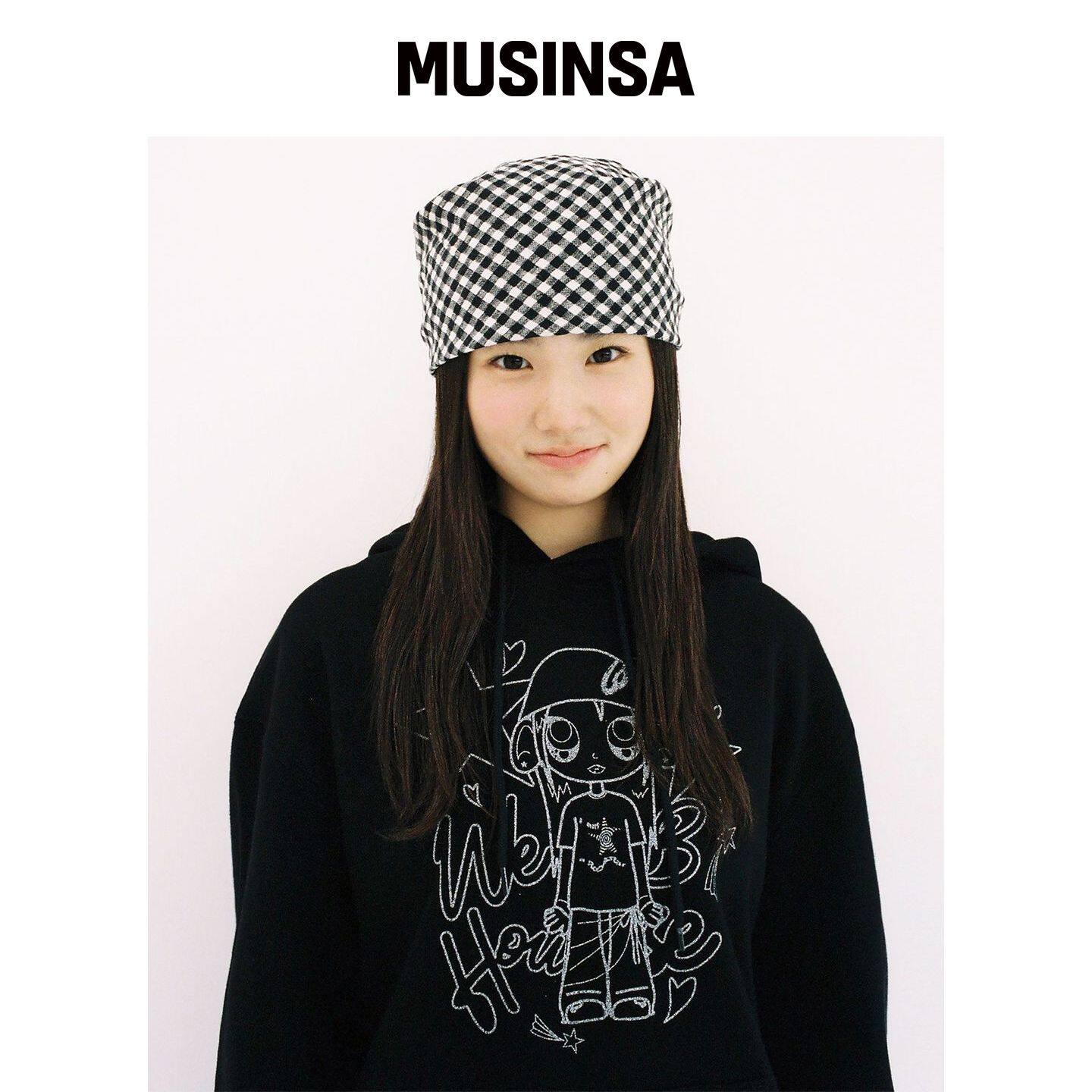 WEBHOUSE MUSE GIRL 连帽卫衣 - VLACK MUSINSA韩国官网直邮进口