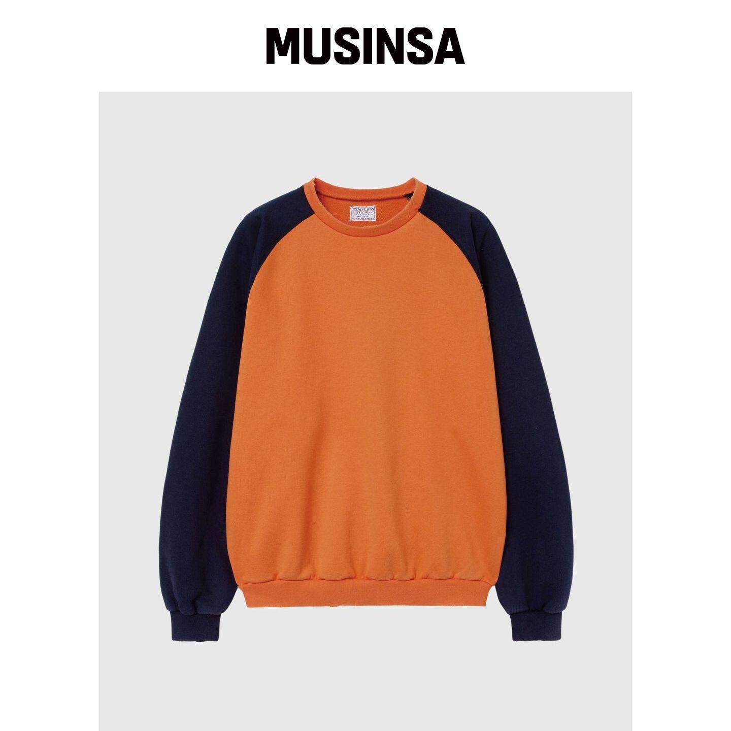 TIMELESS SPORTSWEAR 复古插肩袖卫衣 Or / Na M韩国官网直邮进口