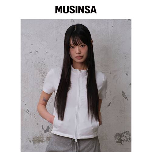 DIVEIN WOMEN RELAXED SOFT ZIP-UP (WHITE)韩国官网直邮进口