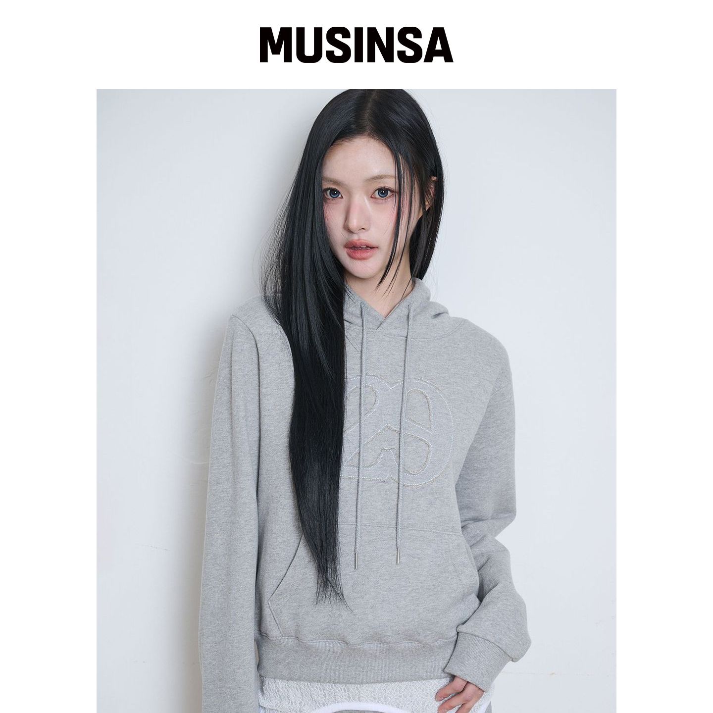 ILLIGO 129 LOGO PATCH 连帽卫衣 混色 MUSINSA韩国直邮官方正品图片