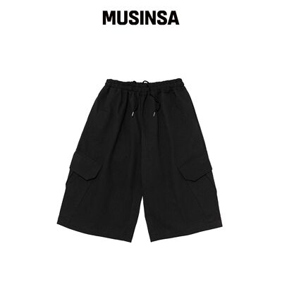 CARGOBROS BIO 8分裤 Bermuda Cargo Pants (黑)韩国官网直邮进口