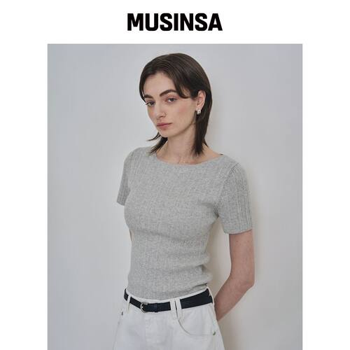 COSTUMEOCLOCK WOMAN [ITALY] 修身船领罗纹半包韩国官网直邮进口