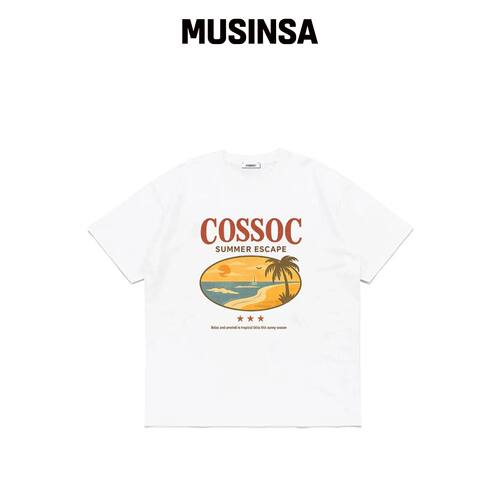 COSO SUMMER ESCAPE 短袖T恤 (WHITE)韩国官网直邮进口MUSINSA