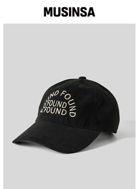 HUMAN N CAT Pound拱形logo棉质棒球帽 [黑色] M韩国官网直邮进口
