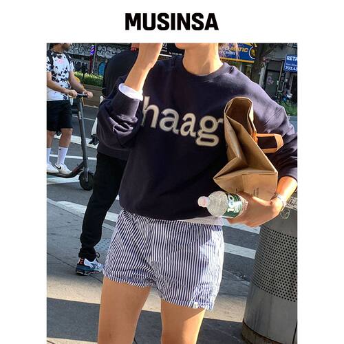 HAAG 生日卫衣（藏青色） MUSINSA韩国官网直邮进口
