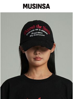 IDWS 系统下垂最大帽 黑色 MUSINSA韩国官网直邮进口