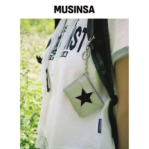 ISTKUNST ONE STAR CARD WALLET_SILVER(IK2FSMA韩国官网直邮进口