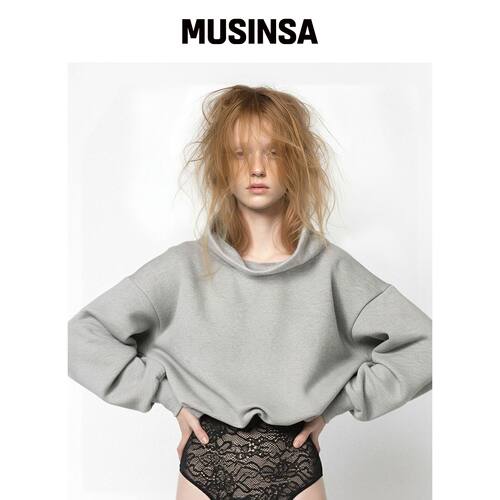 MILK ASH AND DOLLS MELAAN Mock Neck Bubble 韩国官网直邮进口