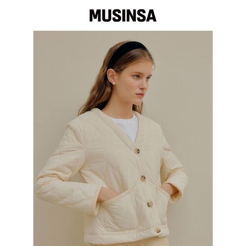 YUPPE QUILTING JACKET_IVORY韩国官网直邮进口