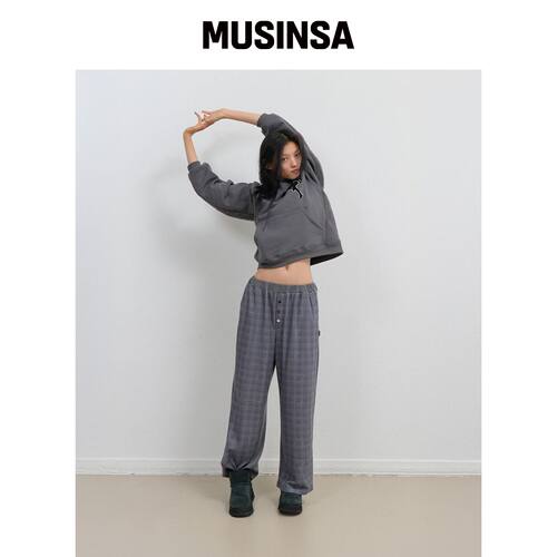 OJOS 睡眠针织裤 / 炭灰色 MUSINSA韩国官网直邮进口