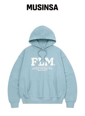 FILLUMINATE FLM 大logo 连帽卫衣 - 天空蓝韩国官网直邮进口