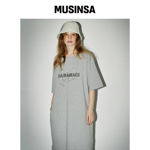 SARANAGI SE054-DRESS(melange)韩国官网直邮进口MUSINSA