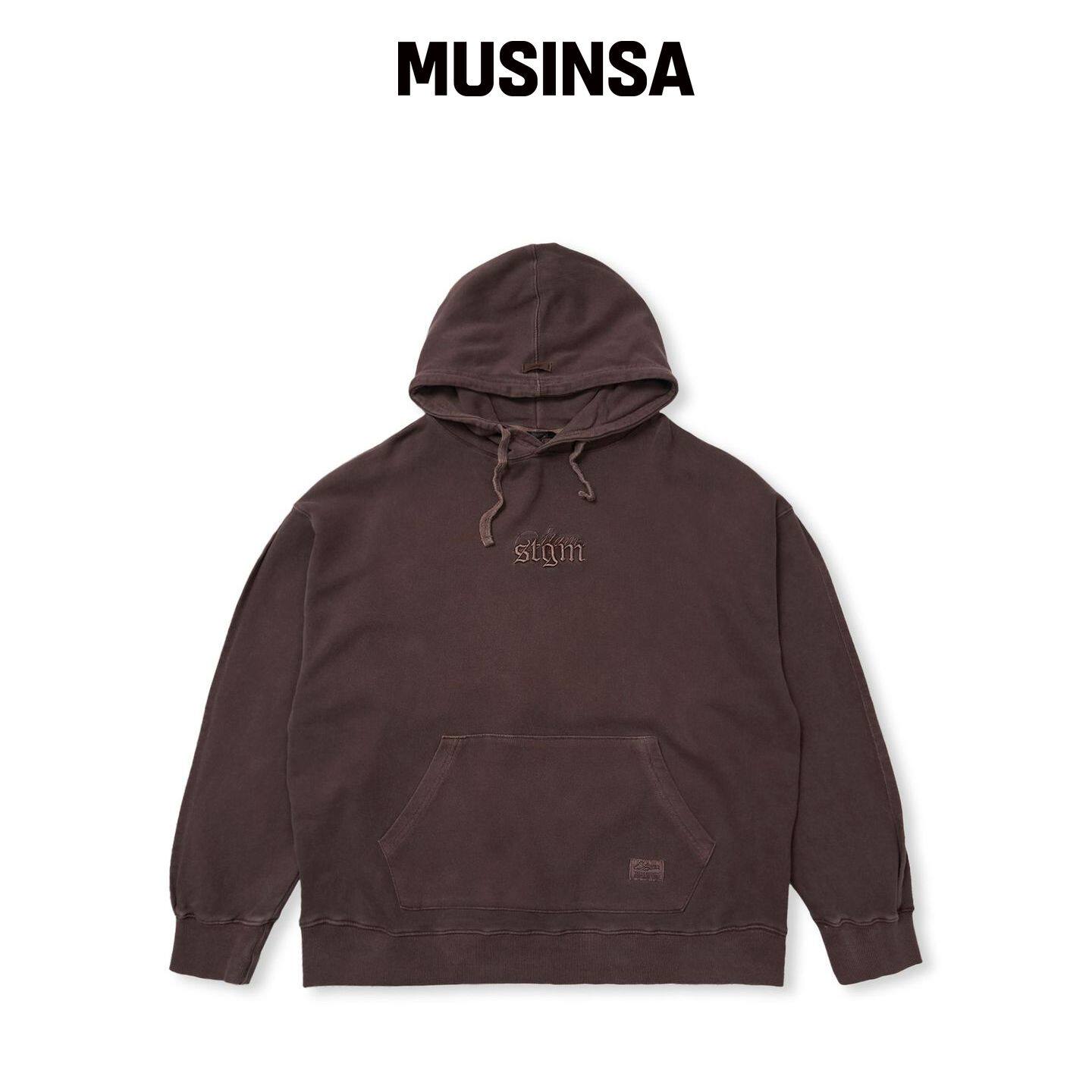STIGMA PIGMENT ML 连帽卫衣 棕色 MUSINSA韩国官网直邮进口