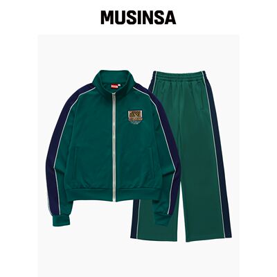 MENASOO SIDELINE POINT 运动裤套装_灰色 MUSIN韩国官网直邮进口