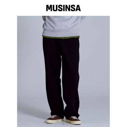 BASIC HOUSE CP舒适版型卫裤黑色LAPT0103 MUSIN韩国官网直邮进口
