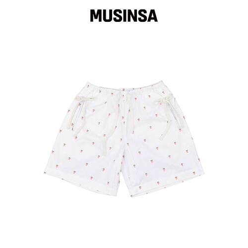 THEMUSEUMVISITOR STRAWBERRY SHORTS (WHITE) M韩国官网直邮进口