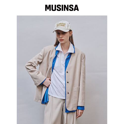 AHWE Cardi-Jacket_LIGHT BEIGE韩国官网直邮进口MUSINSA