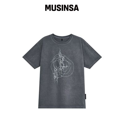 DEFGARMENTS PIG HUMAN FORM T恤 [NAVY]韩国官网直邮进口