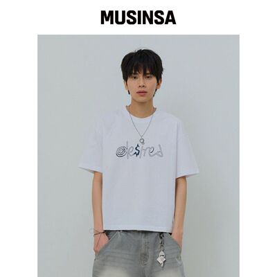 DESIRED 前面图案短款短袖T恤-FBSK5805D01 MUSI韩国官网直邮进口