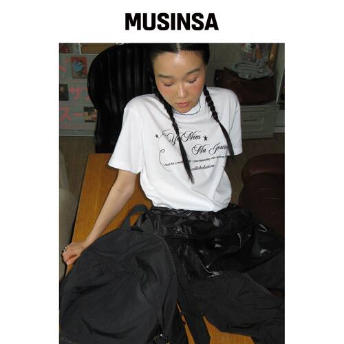 MA JOURNEE M&Y 图案T恤_白色 MUSINSA韩国官网直邮进口