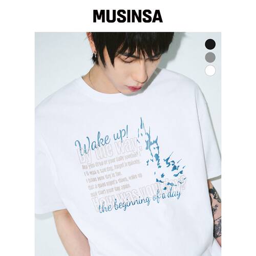 OURDAYZ BTW 宽松版型短袖T恤 [3COLORS] MUSINS韩国官网直邮进口