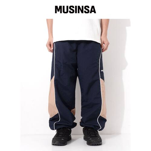 QT8 GARMENTS LB 运动裤（海军蓝/米色） MUSINS韩国官网直邮进口