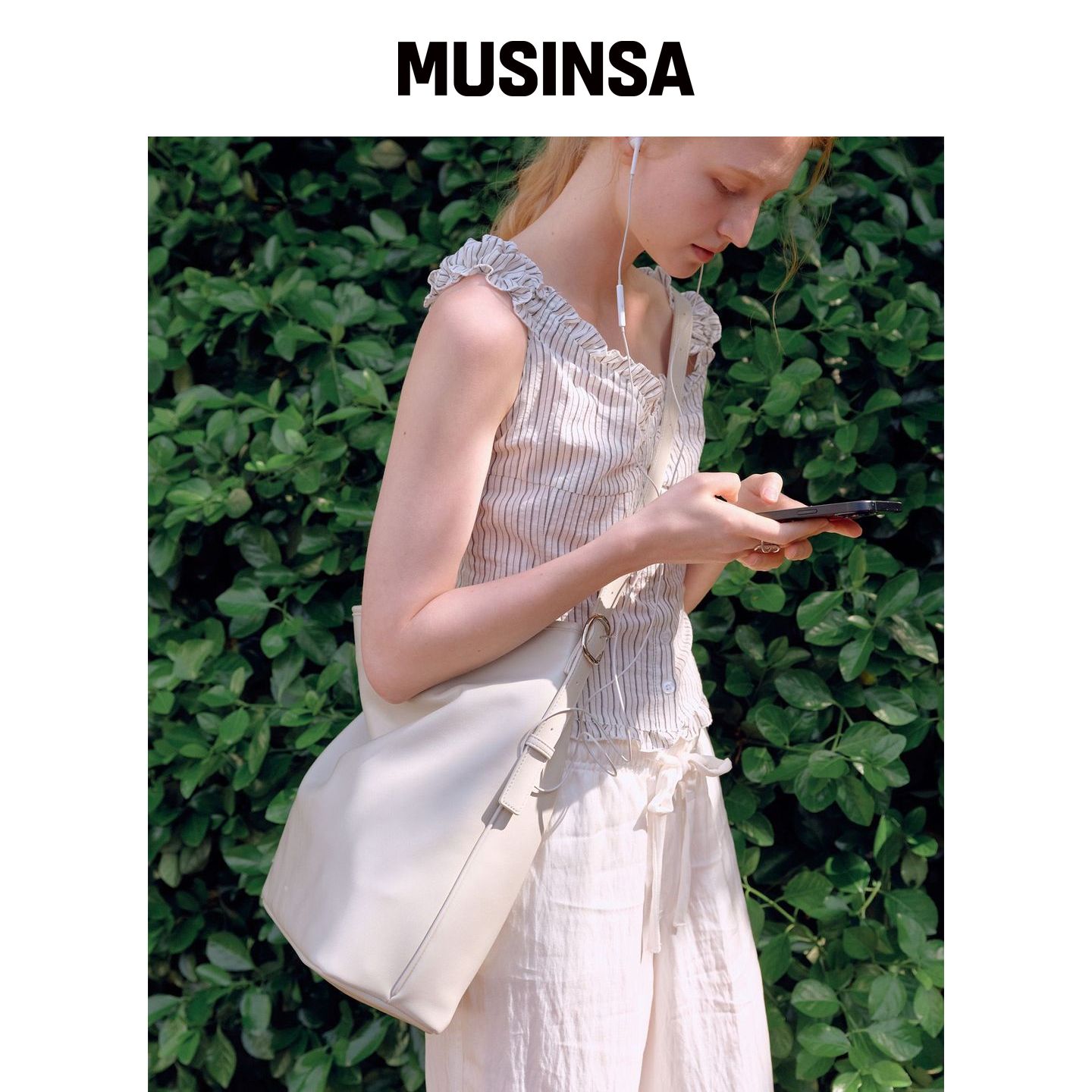 OVHEE POE 水桶包_Light Beige MUSINSA韩国直邮官方正品