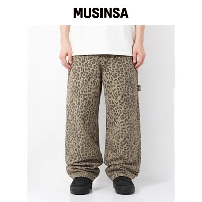 QT8 GARMENTS LB豹纹工装裤（米色） MUSINSA韩国直官网直邮进口
