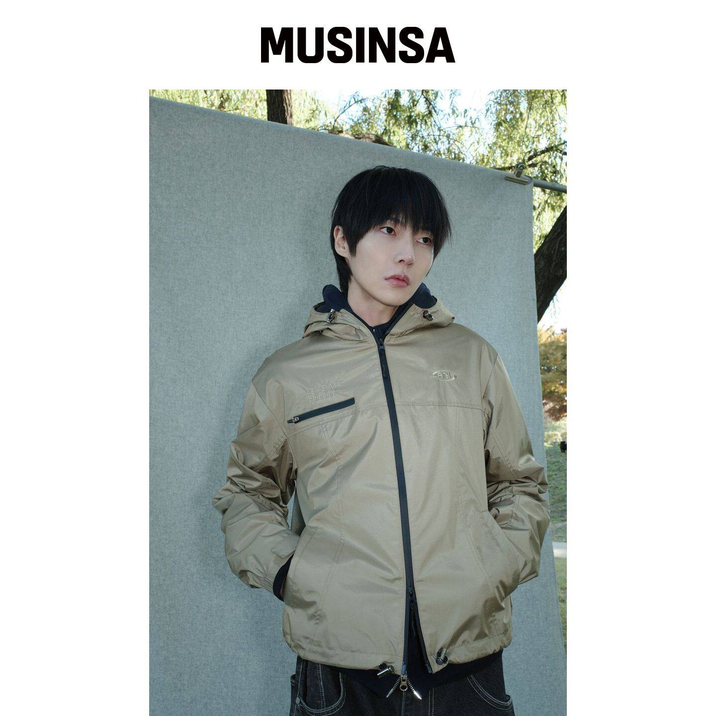 AEIAEIAE SYMBOL刺绣风衣 [婴儿色] MUSINSA韩国直邮官方正品
