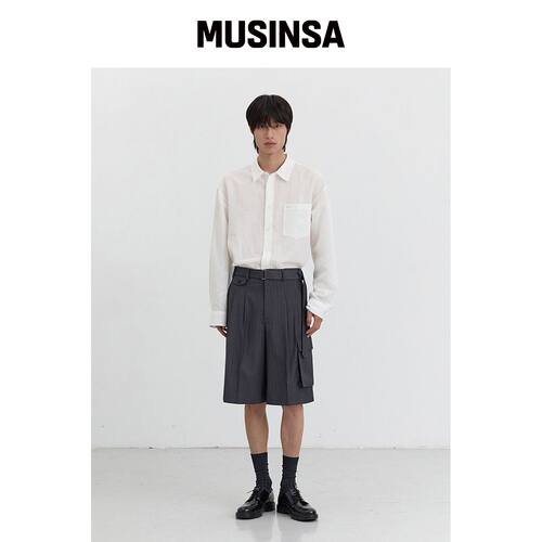DUNST FOR MEN BELTED MULTIPOCKET BERMUDA SHO韩国官网直邮进口