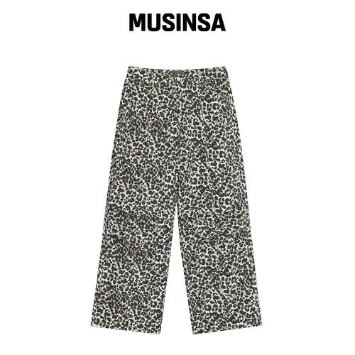 DEFGARMENTS STUD PARACHUTE PANTS [LEOPARD WH韩国官网直邮进口