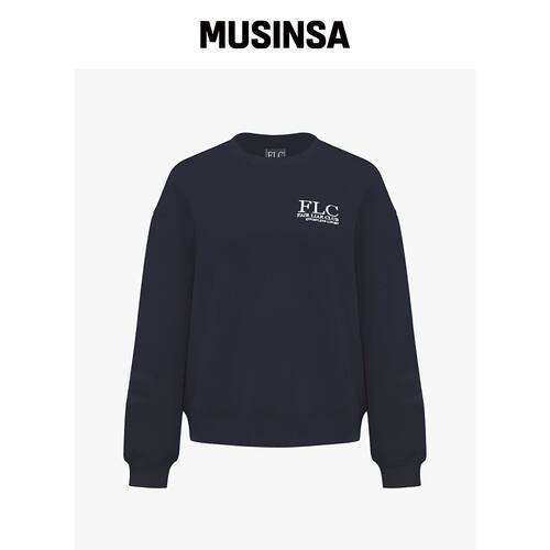 FAIRLIAR CLUB Effortlux 圆领卫衣_NAVY MUSINS韩国官网直邮进口