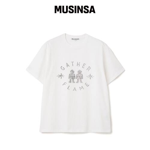 MILLO ARCHIVE 盖德火焰T恤 [白色] MUSINSA韩国官网直邮进口