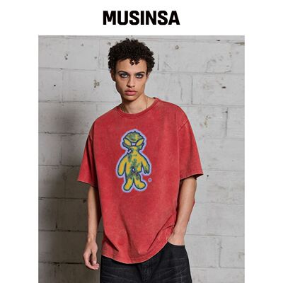 HOODHOOD Fever Alien 短袖T恤 红色 MUSINSA韩国直邮官方正品