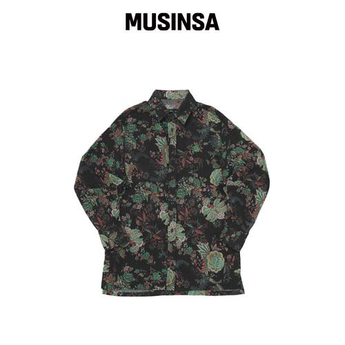A NOTHING VINTAGE FLOWER DROP-SHOULDER SHIRT韩国官网直邮进口