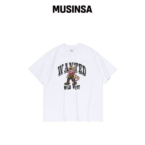 BERNI WANTED BERNI 半高领T恤 (WHITE)韩国官网直邮进口MUSINSA